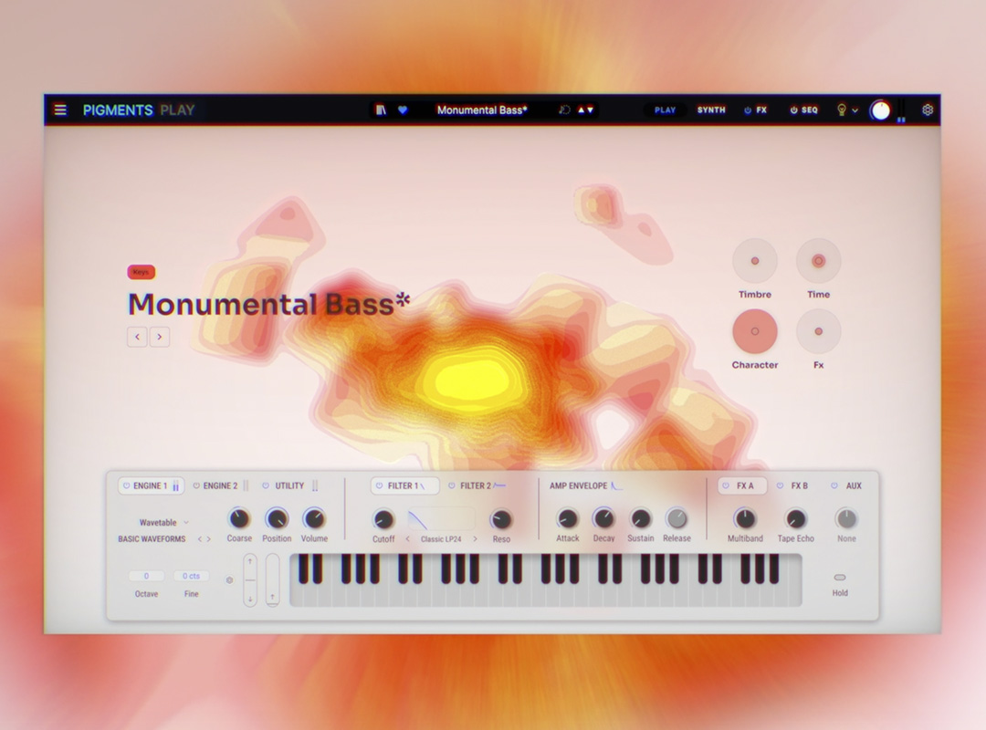 Pigments Play的Monumental Bass预设与另一套动态视觉